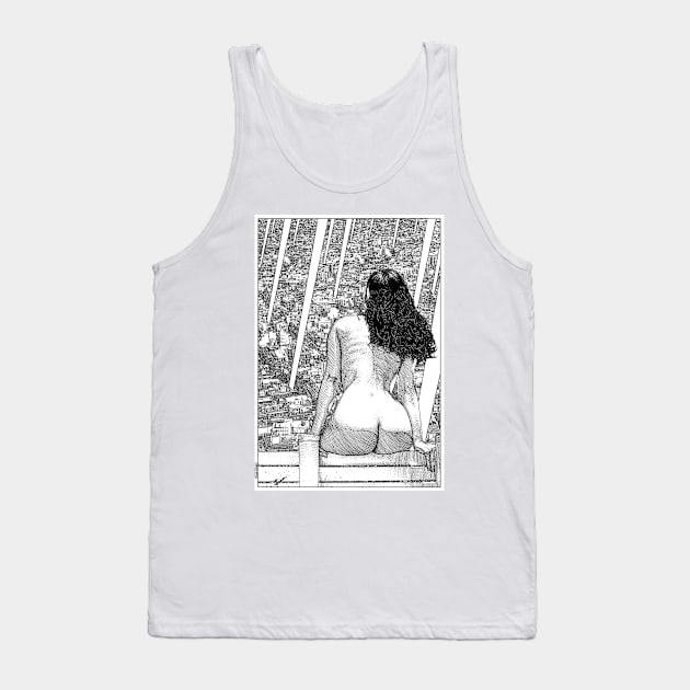 asc 1068 - Le passé du futur antérieur (A ledge at the end of the world) Tank Top by apolloniasaintclair